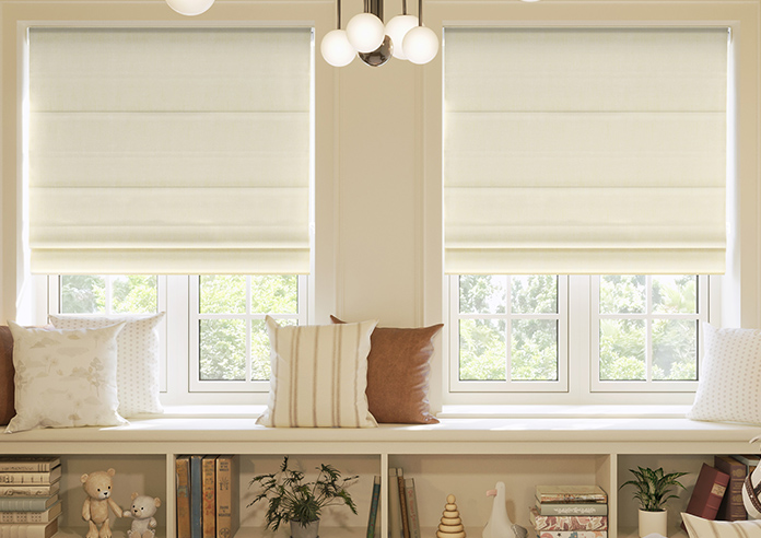 Rhea, Meringue - Twist&Fit Roman Blind - Image 3